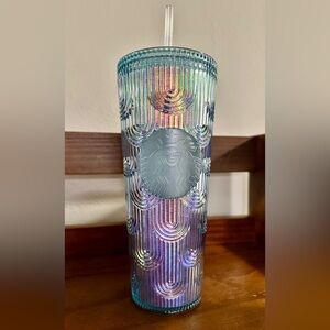 Starbucks Holographic Blue Tumbler